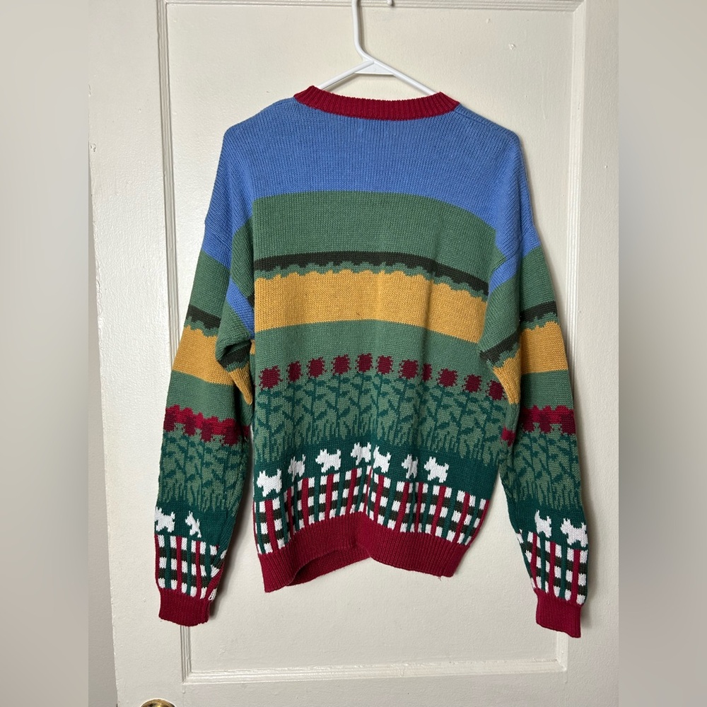 Vintage Lucia apple orchard farm intarsia knit cardigan womens XL novelty - Picture 6 of 7